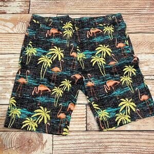 Forever 21 Mens flamingo summer tropical shorts